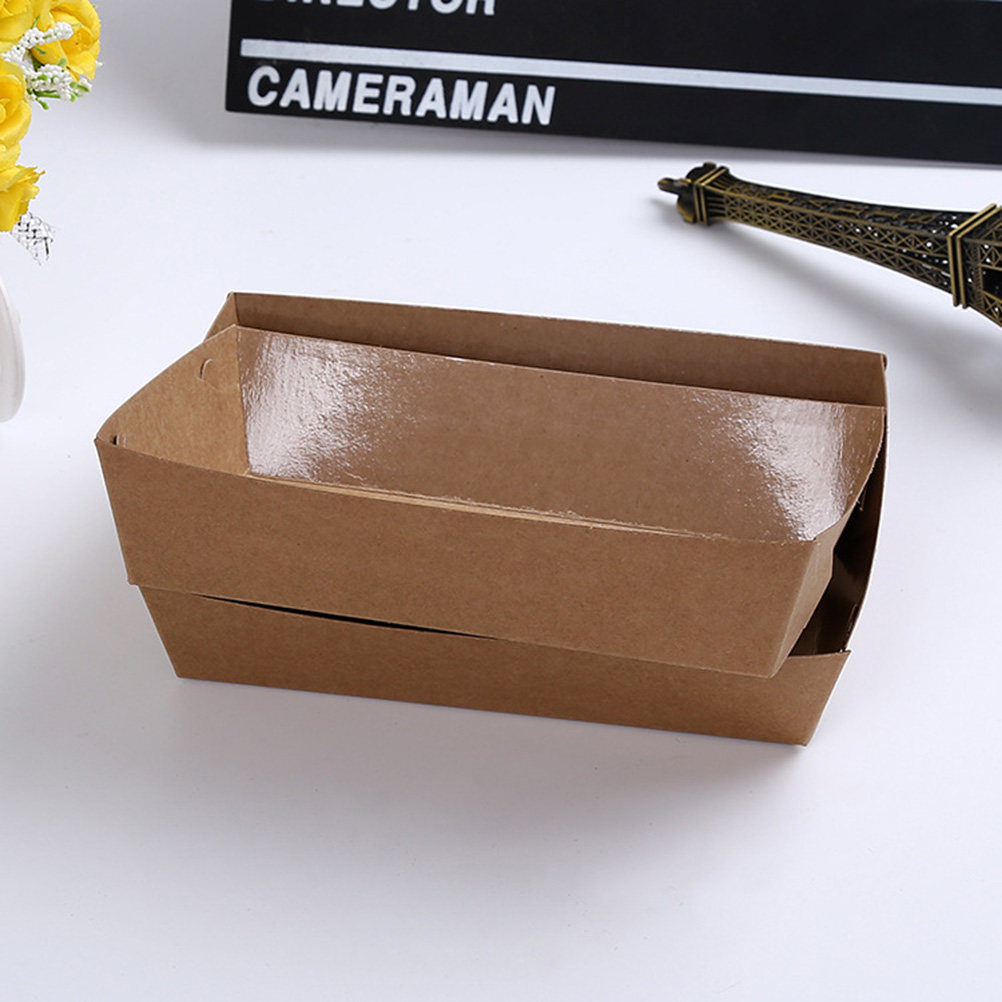 Food Snacks For Party - 30Pcs Disposable Boat Shaped Packing Box