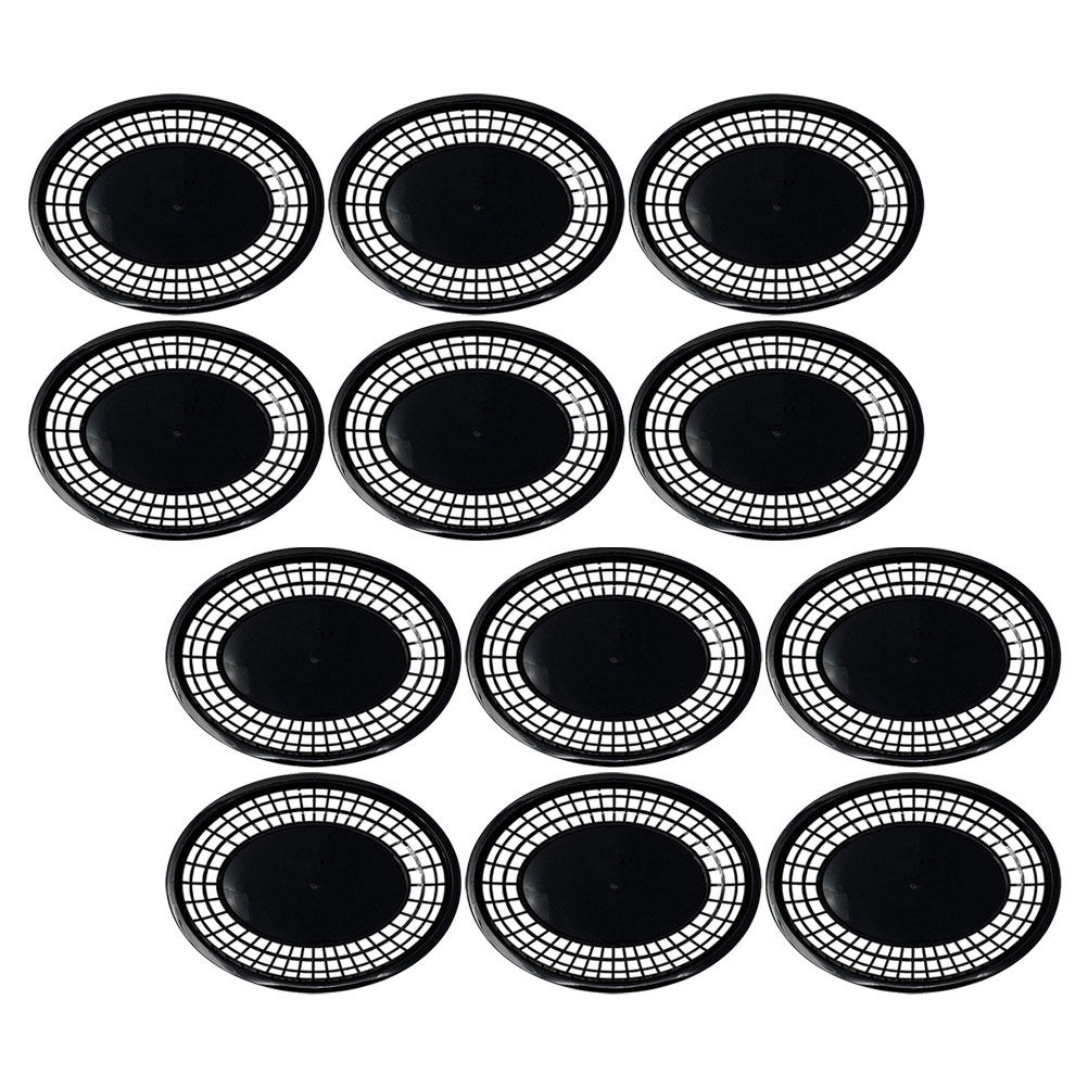 Food Snacks Basket - 12Pcs Smooth Rounded Edge Plastic Snack
