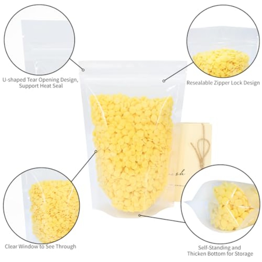 100 PCS Resealable Bags, 3.9x5 - Food Snacks For Party 评论和价格