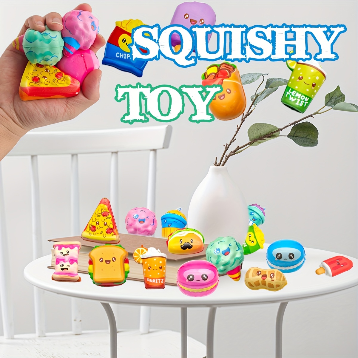 12Pcs Mini Food Squishy Slow R - Food Snacks For Party 评论和价格