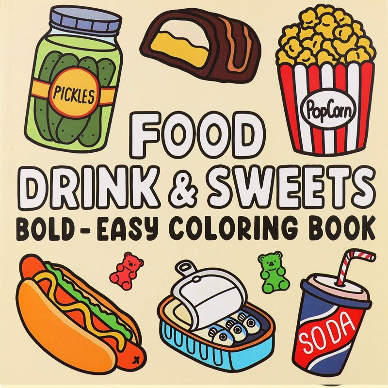 Food Drinks and Desserts Color - Food And Snacks Coloring Book 评论和价格