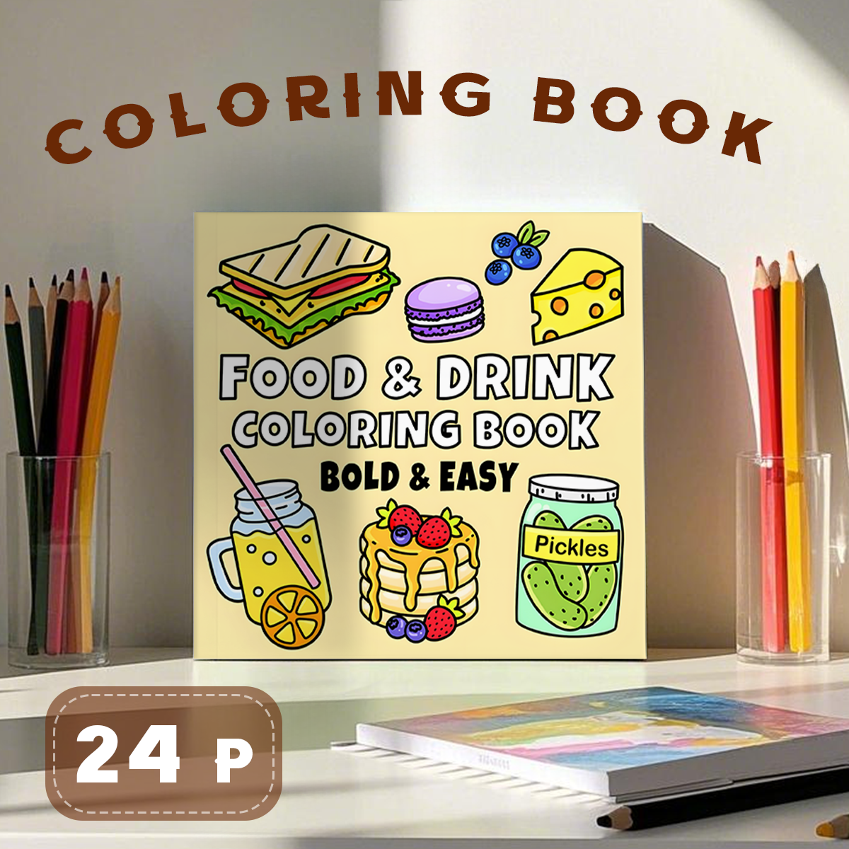 Delicious Treats Coloring Book - Food And Snacks Coloring Book 评论和价格