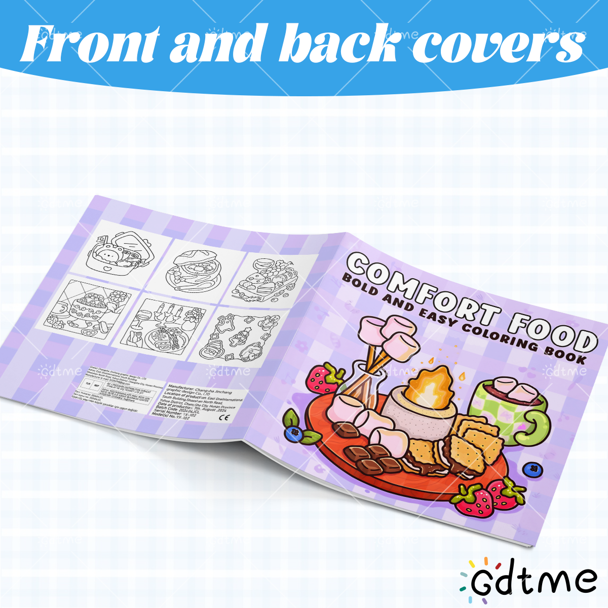 COMFORT FOOD BOLD AND EASY 24  - Food And Snacks Coloring Book 评论和价格