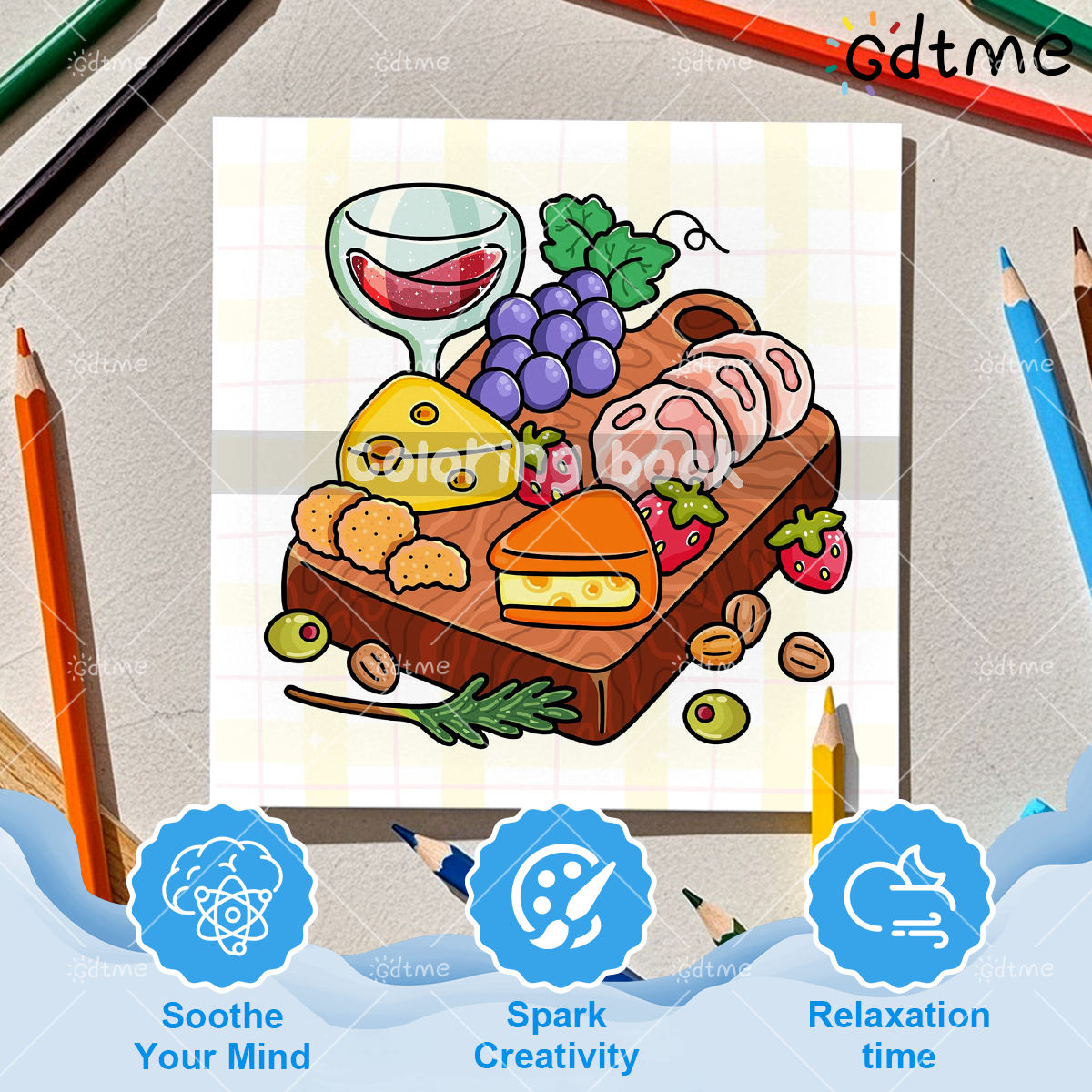COMFORT FOOD BOLD AND EASY 24  - Food And Snacks Coloring Book 评论和价格
