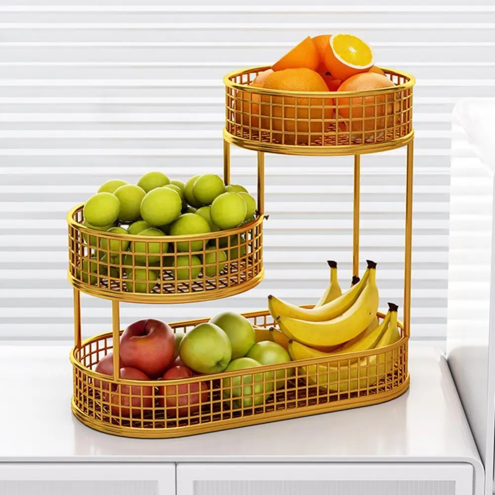 Three-layer Fruit Basket  Livi - Food Snacks Basket 评论和价格
