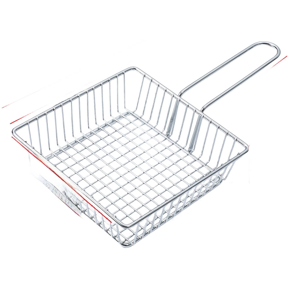 Stainless Steel Square Fry Bas - Food Snacks Basket 评论和价格