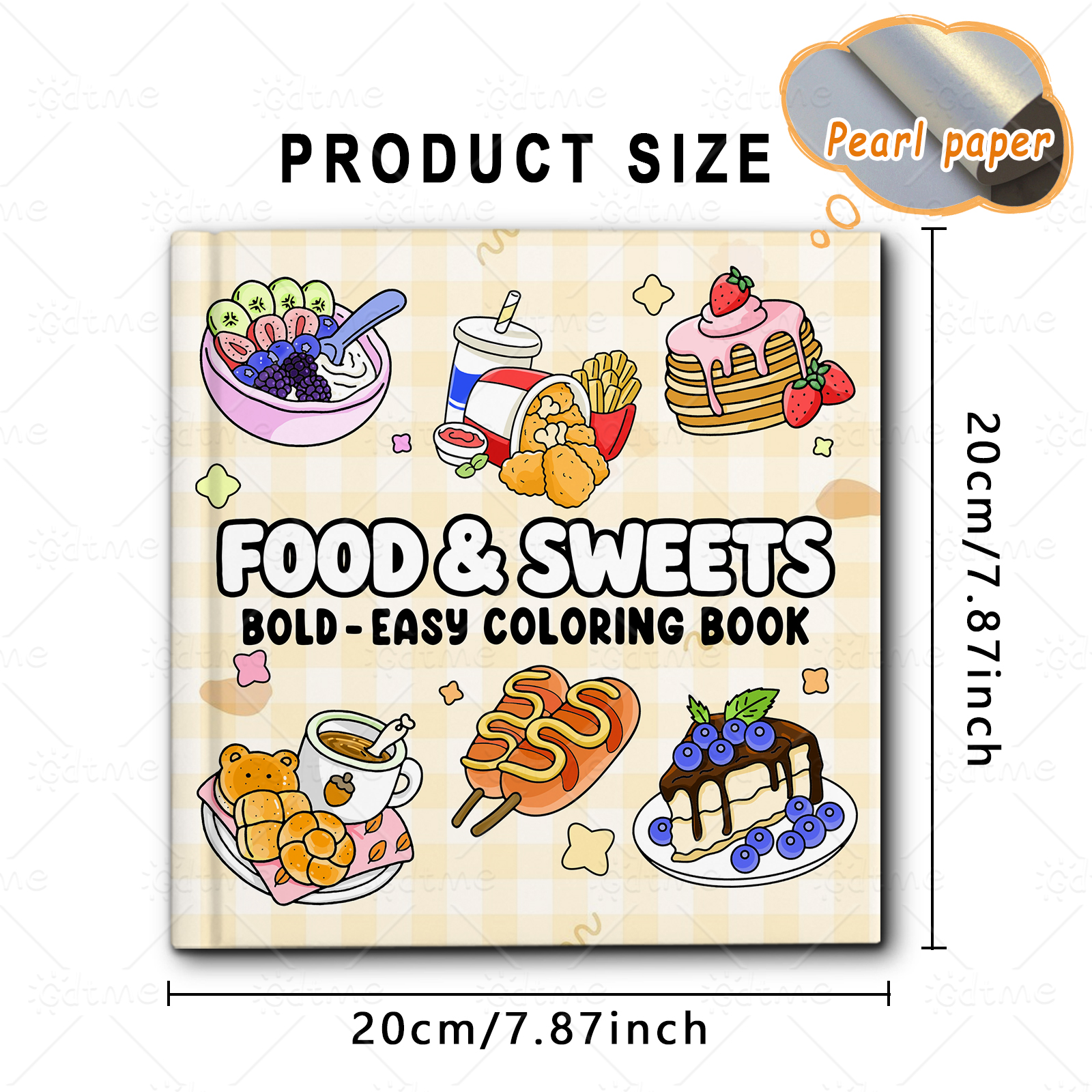 FOOD SWEETS Bold-easy Patterns - Food And Snacks Coloring Book 评论和价格