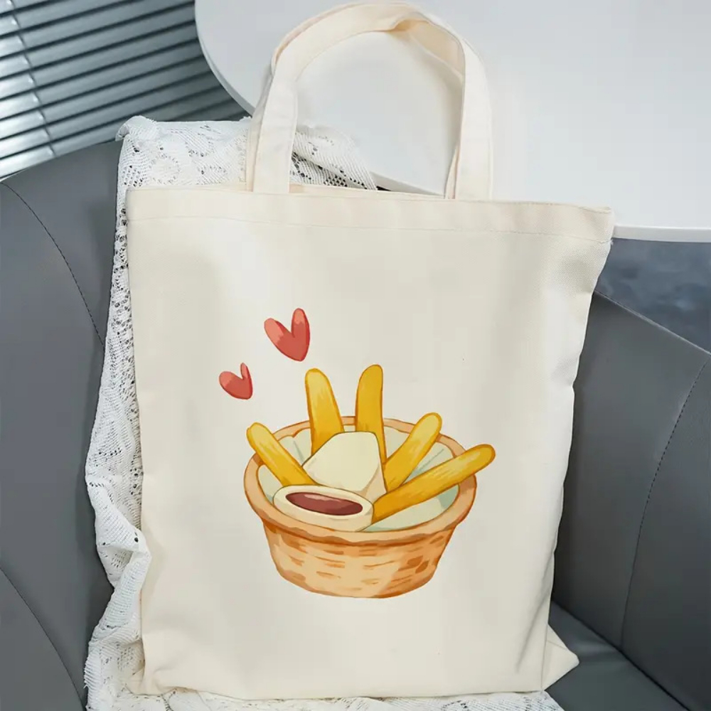 Cute French Fries Print Canvas - Food Grocery Snacks 评论和价格