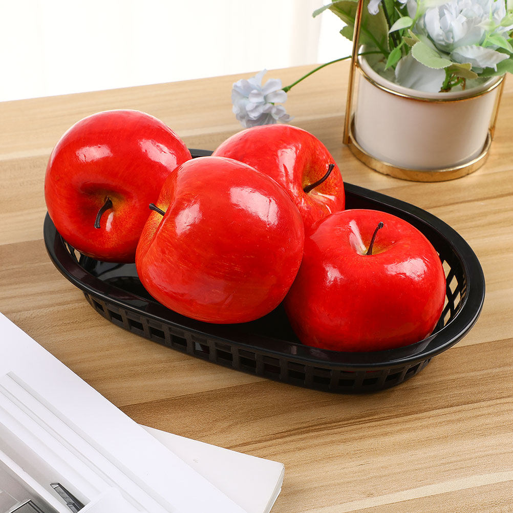 12Pcs Smooth Rounded Edge Plas - Food Snacks Basket 评论和价格