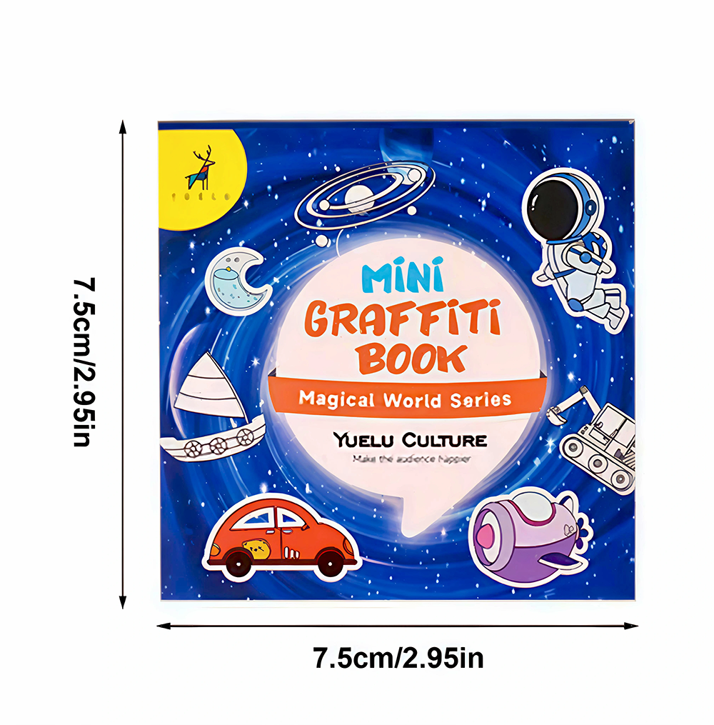 50Sheets Mini Graffiti Noteboo - Food And Snacks Coloring Book 评论和价格