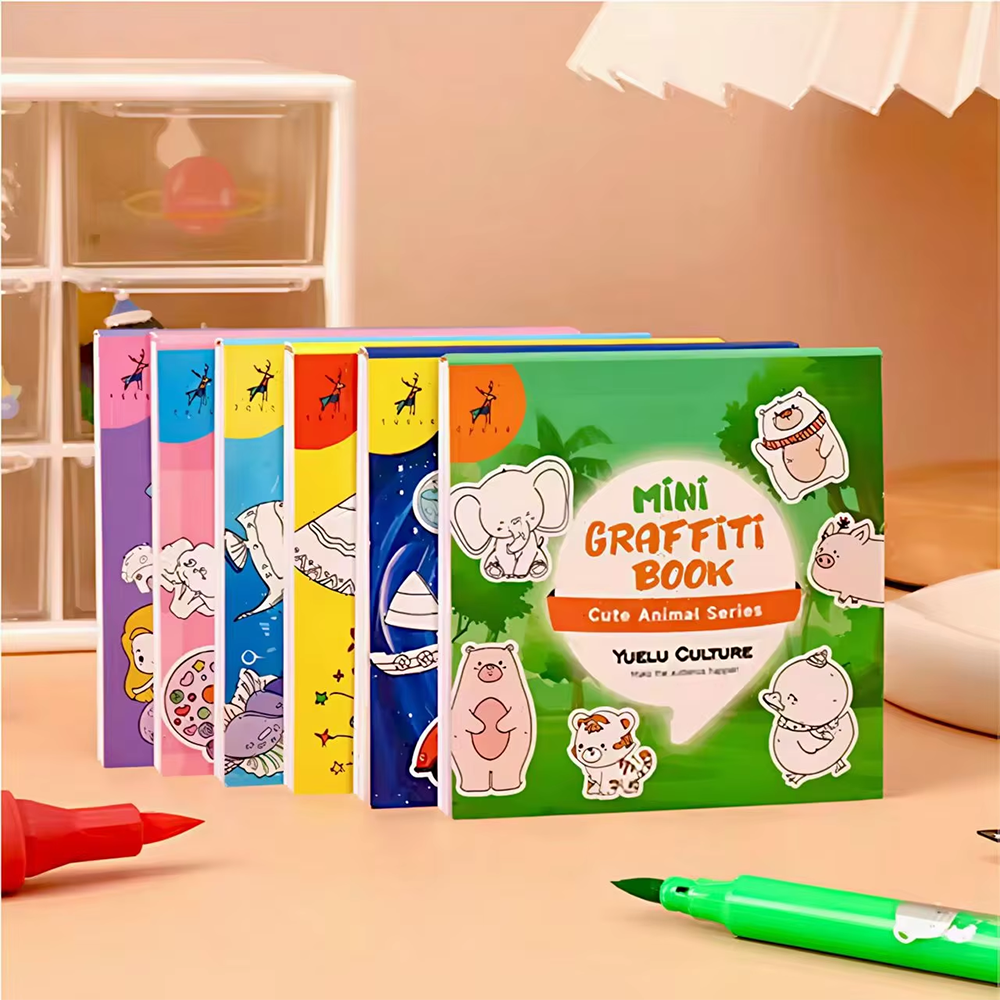 50Sheets Mini Graffiti Noteboo - Food And Snacks Coloring Book 评论和价格