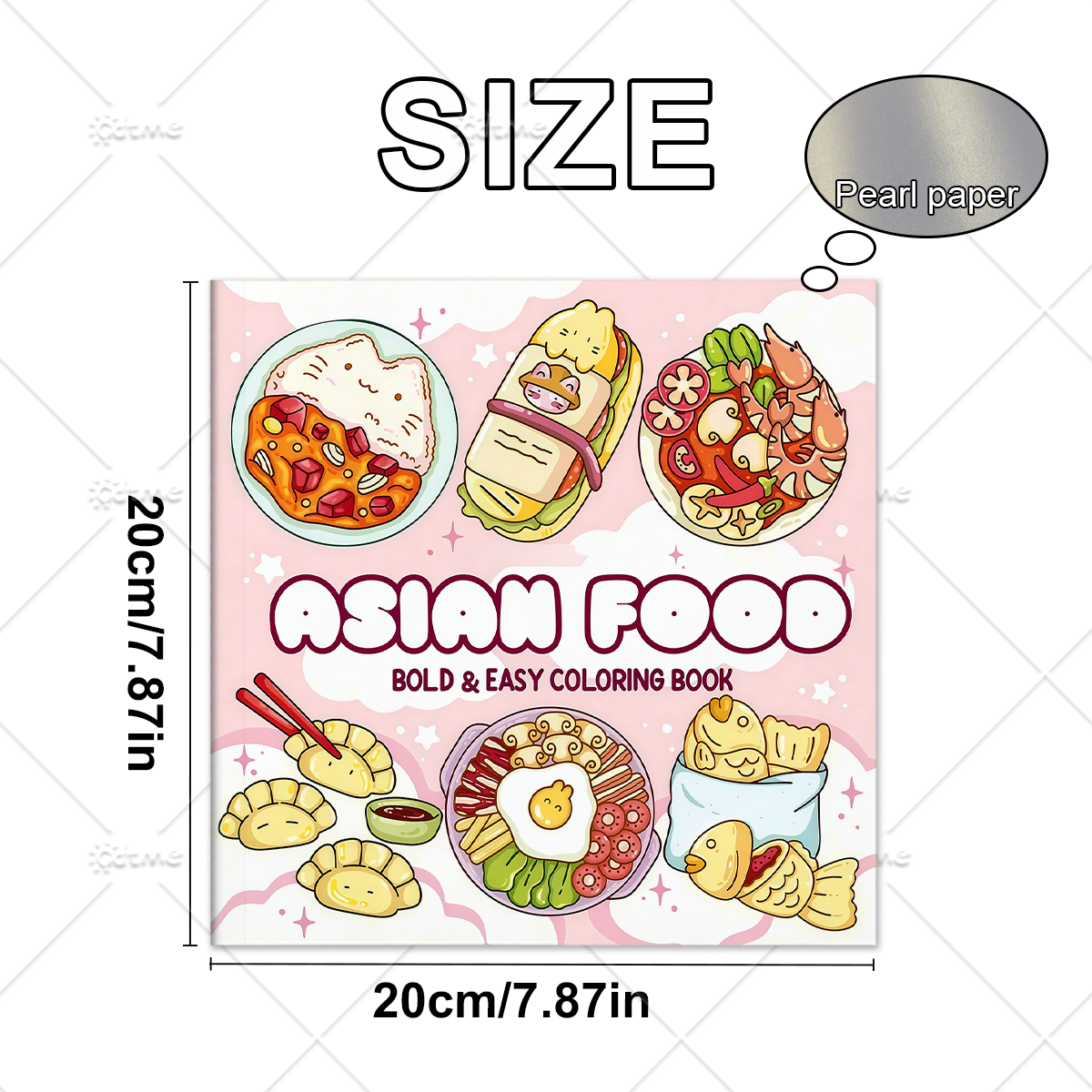 ASIAN Food Bold-easy Patterns  - Food And Snacks Coloring Book 评论和价格