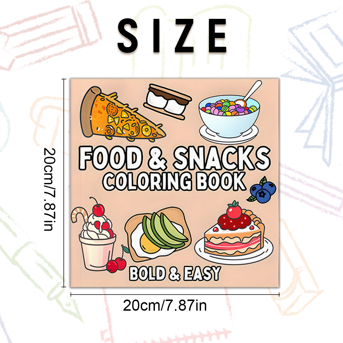 Delicious Food & Snack Themed  - Food And Snacks Coloring Book 评论和价格