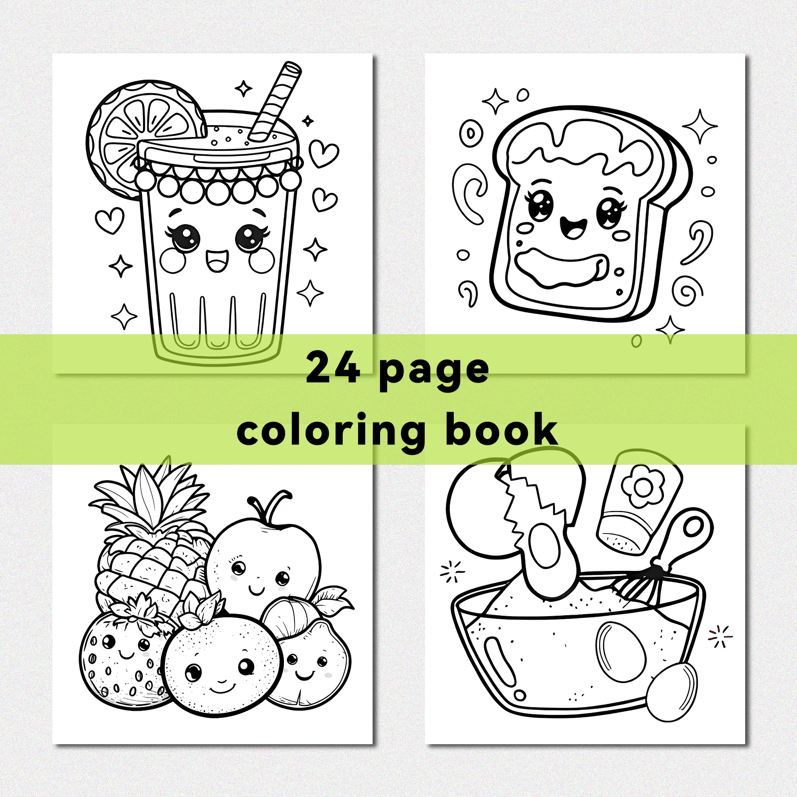 FOOD AND SNACK Coloring Book F - Food And Snacks Coloring Book 评论和价格