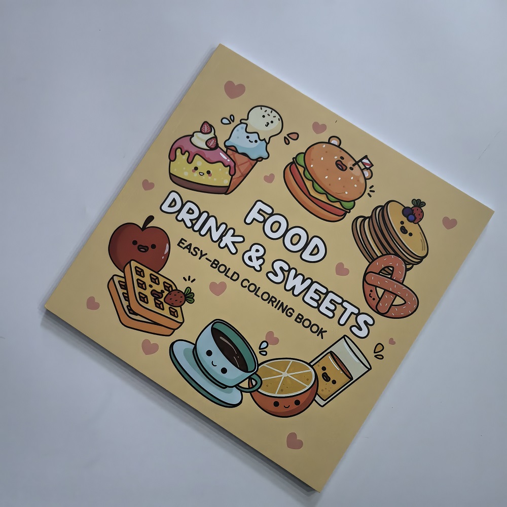Food Drink & Sweets Easy-bold  - Food And Snacks Coloring Book 评论和价格