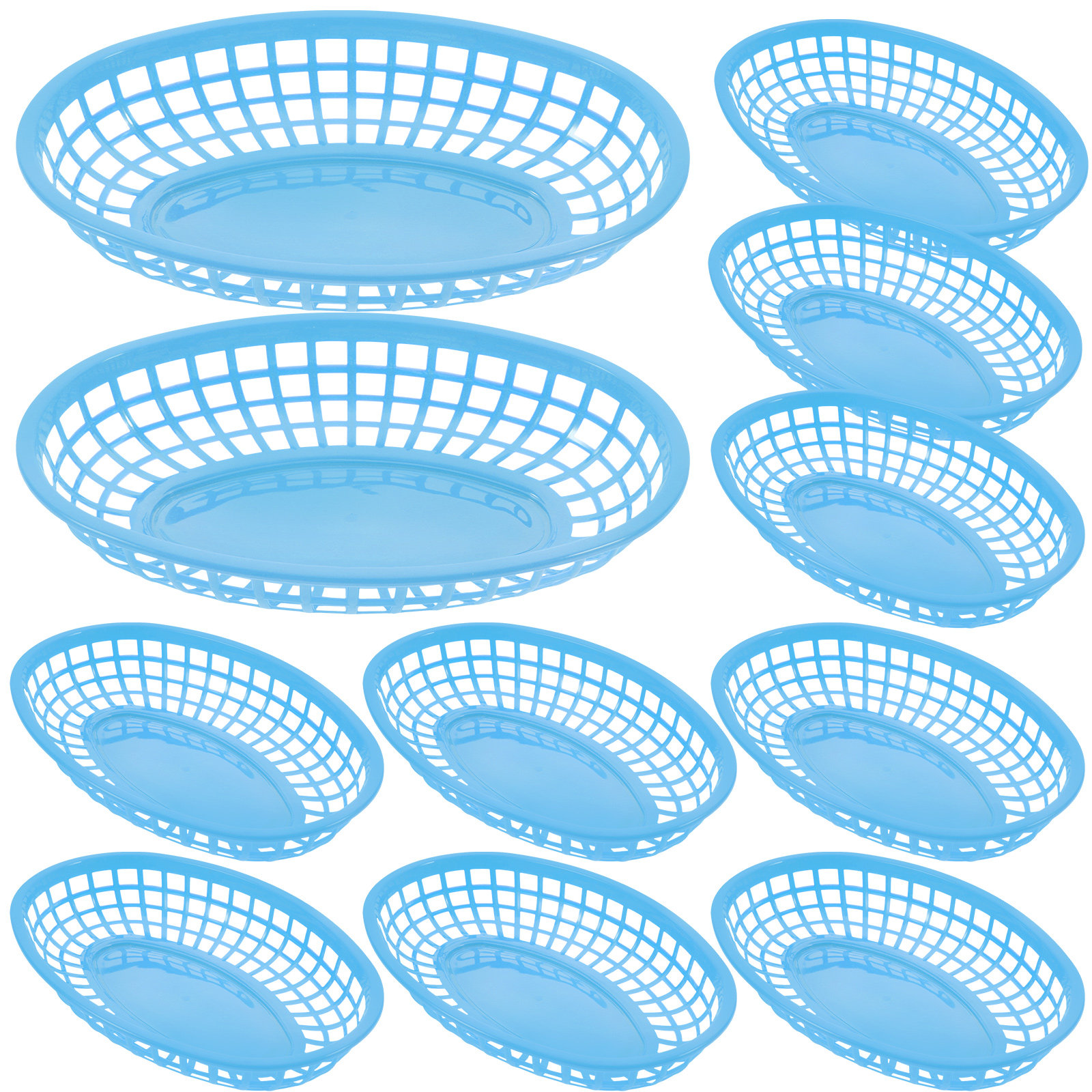 12Pcs Plastic Snack Baskets St - Food Snacks Basket 评论和价格