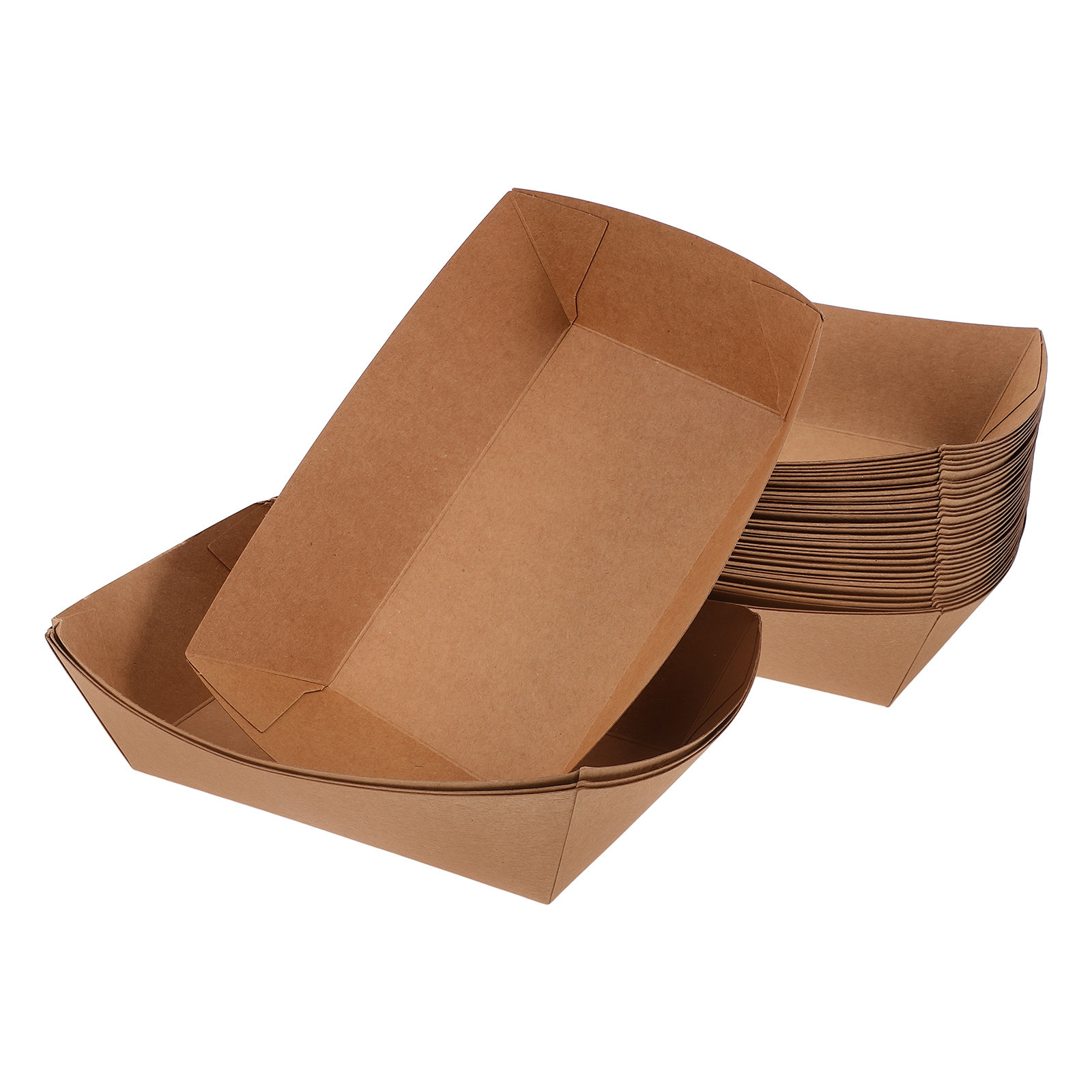 100Pcs Paper Food Tray Disposa - Food Snacks For Party 评论和价格