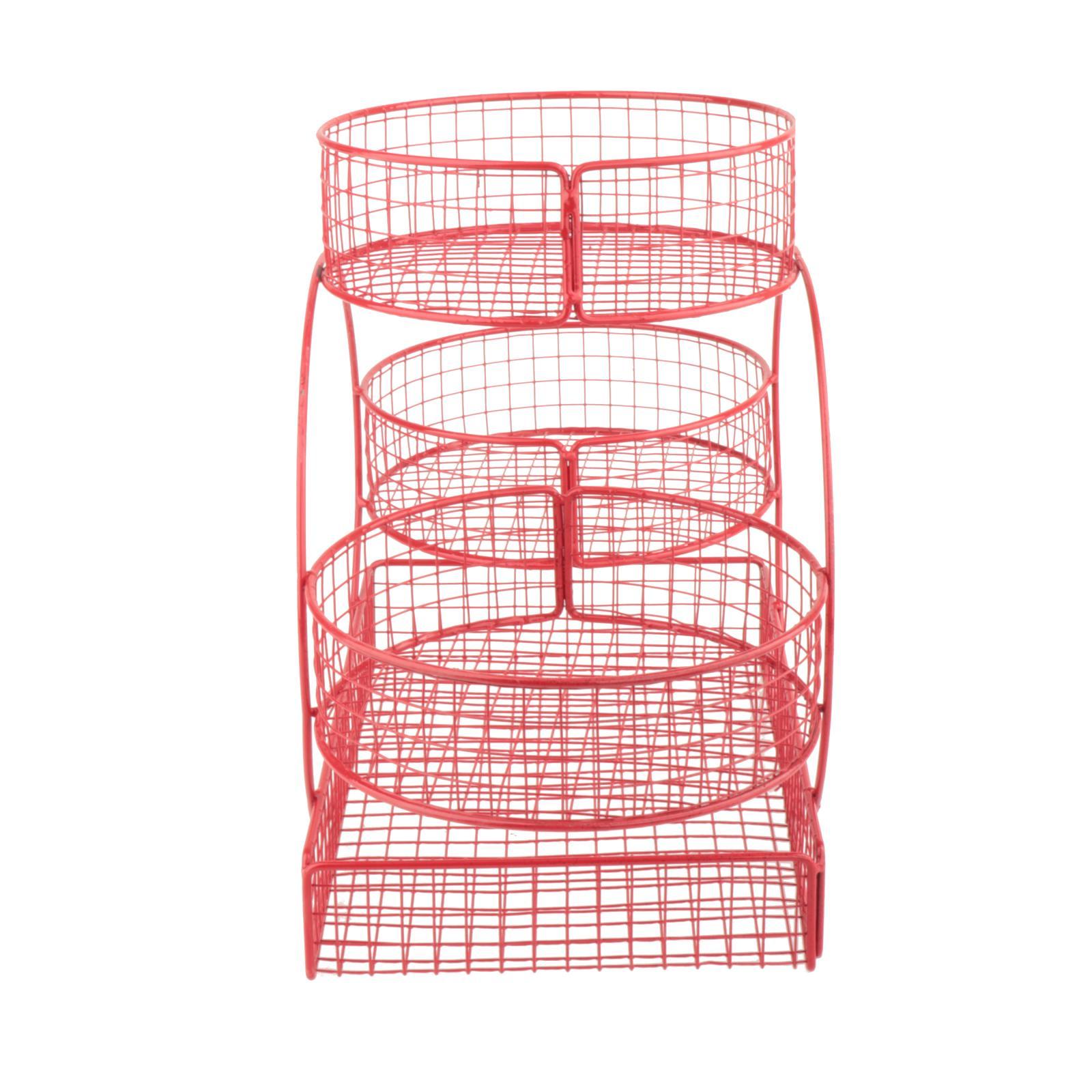 3 Layer Fruit Basket Counterto - Food Snacks Basket 评论和价格