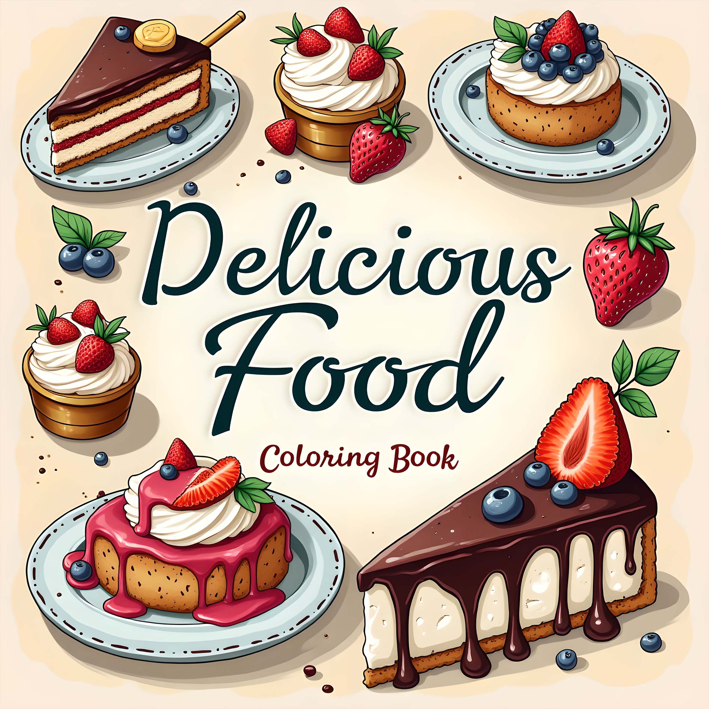 1pc Food Style Art Coloring Bo - Food And Snacks Coloring Book 评论和价格