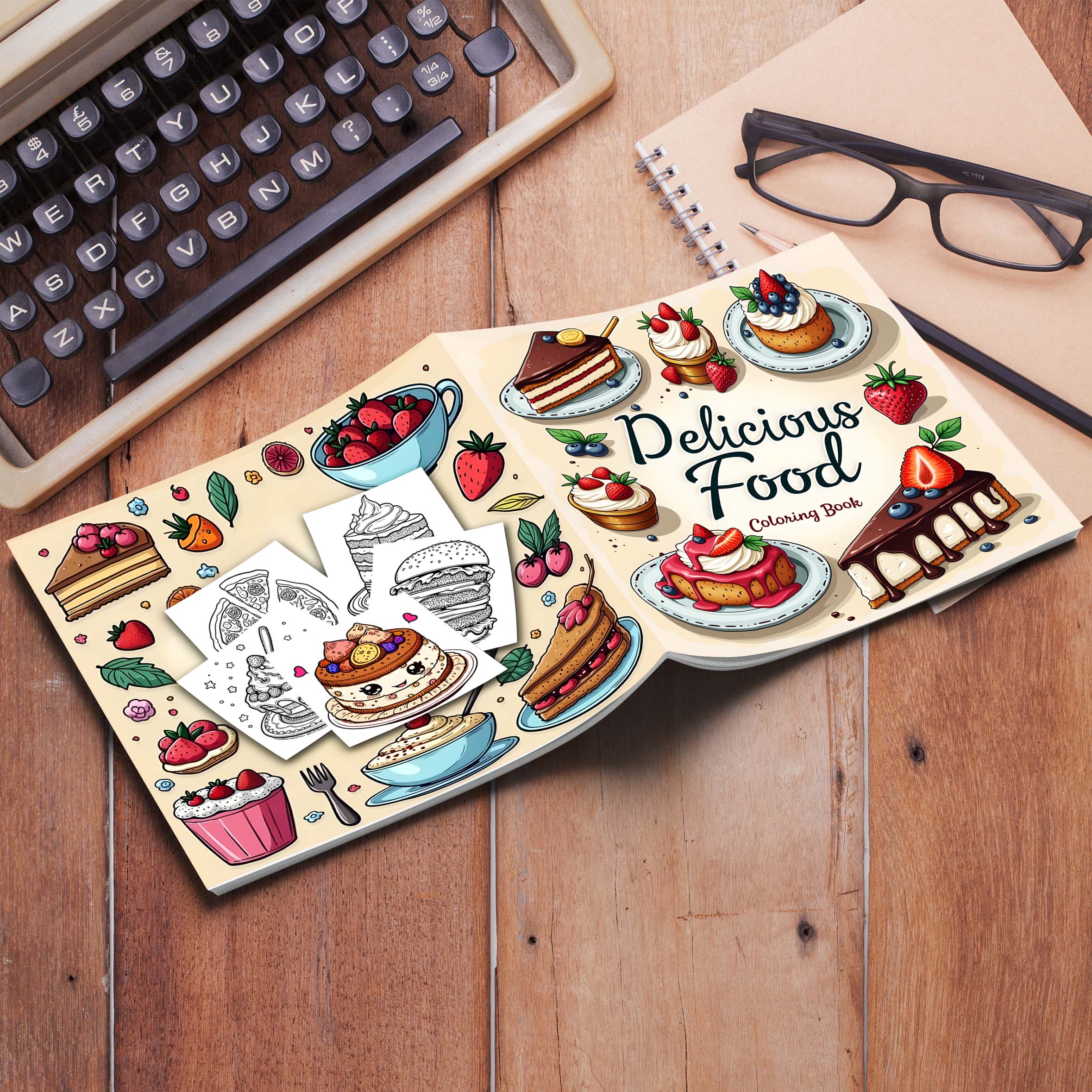 1pc Food Style Art Coloring Bo - Food And Snacks Coloring Book 评论和价格