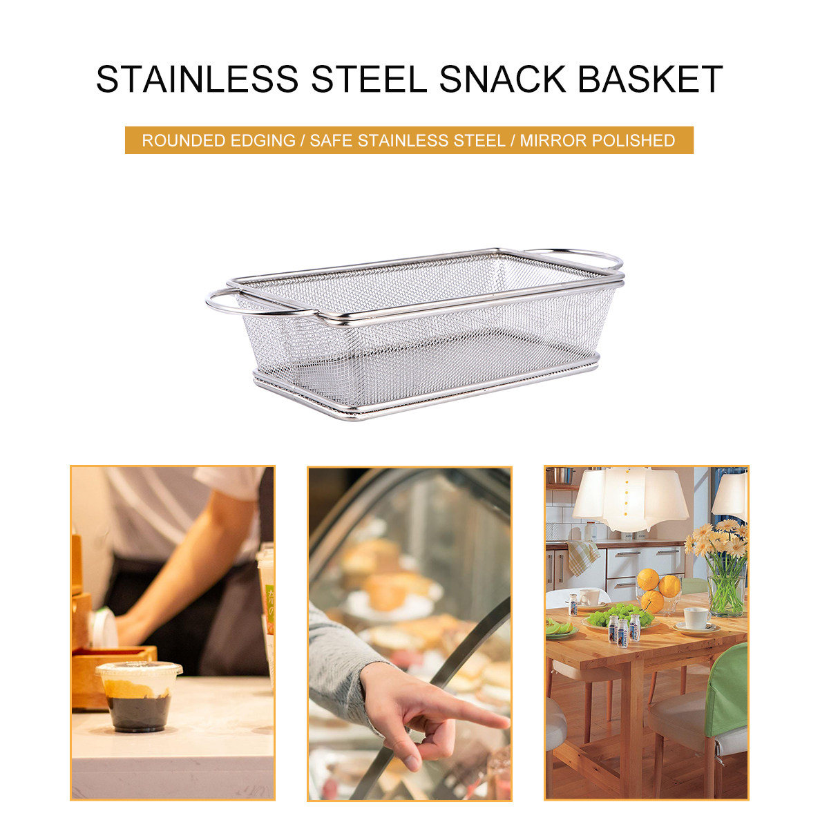 Stainless Steel Snack Basket T - Food Snacks Basket 评论和价格