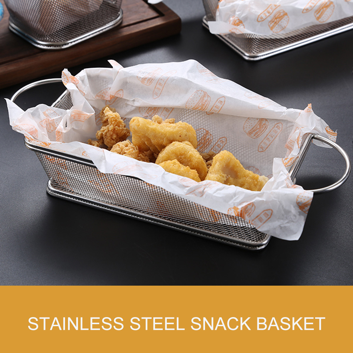 Stainless Steel Snack Basket T - Food Snacks Basket 评论和价格