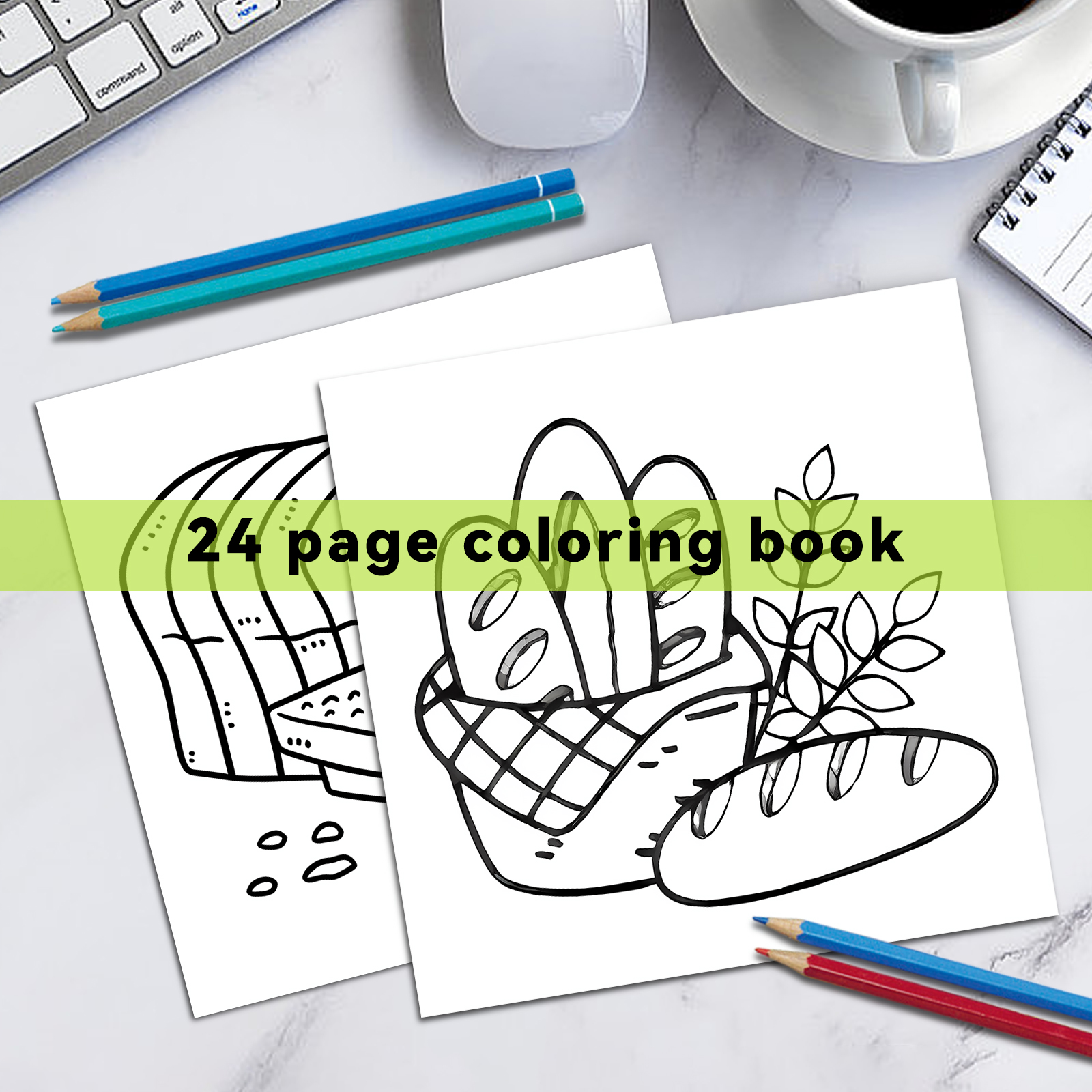 FOOD AND SNACK Coloring Book F - Food And Snacks Coloring Book 评论和价格