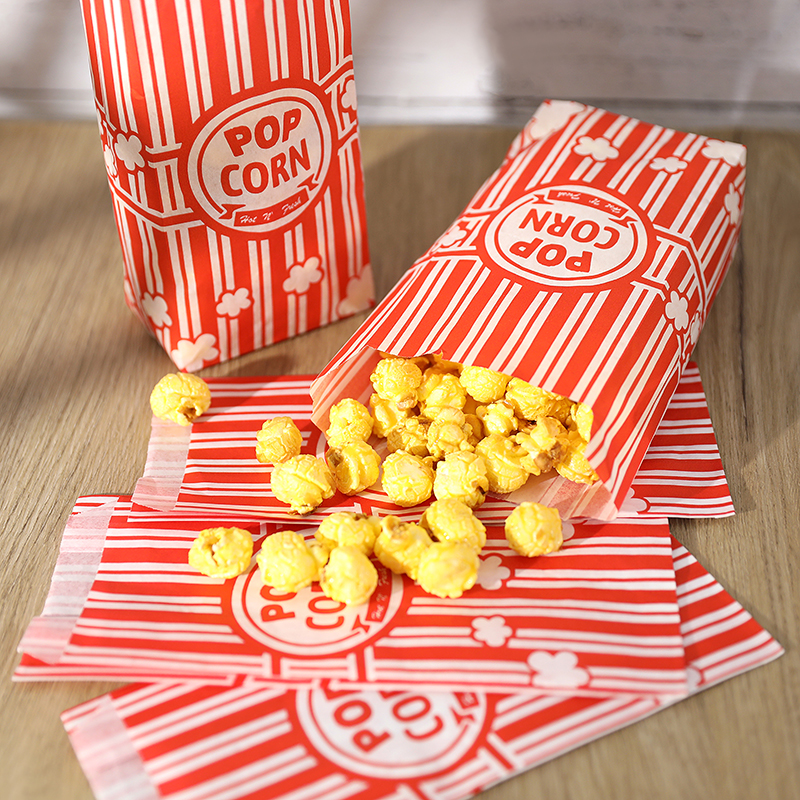 20/50Pcs Popcorn Bags Individu - Food Snacks For Party 评论和价格
