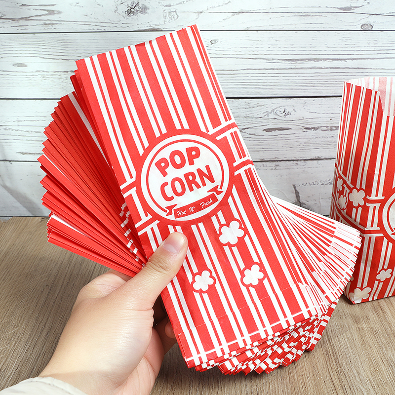 20/50Pcs Popcorn Bags Individu - Food Snacks For Party 评论和价格