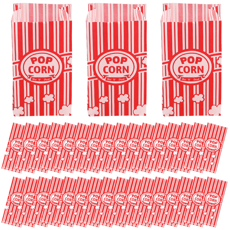 50Pcs Popcorn Packaging Bags S - Food Snacks For Party 评论和价格