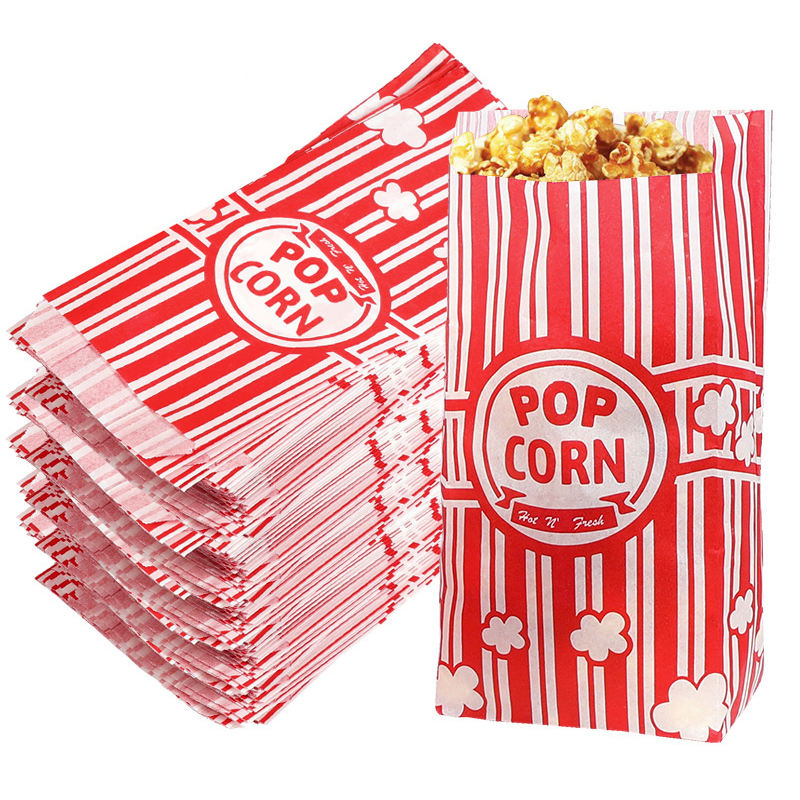 50Pcs Popcorn Packaging Bags S - Food Snacks For Party 评论和价格