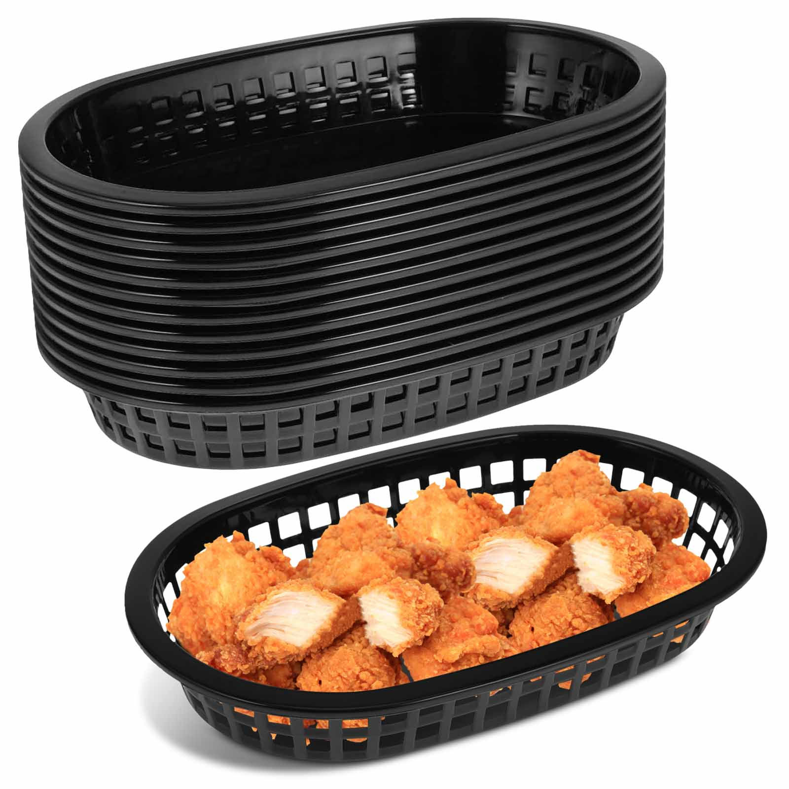 12Pcs Fast Food Basket Creativ - Food Snacks Basket 评论和价格