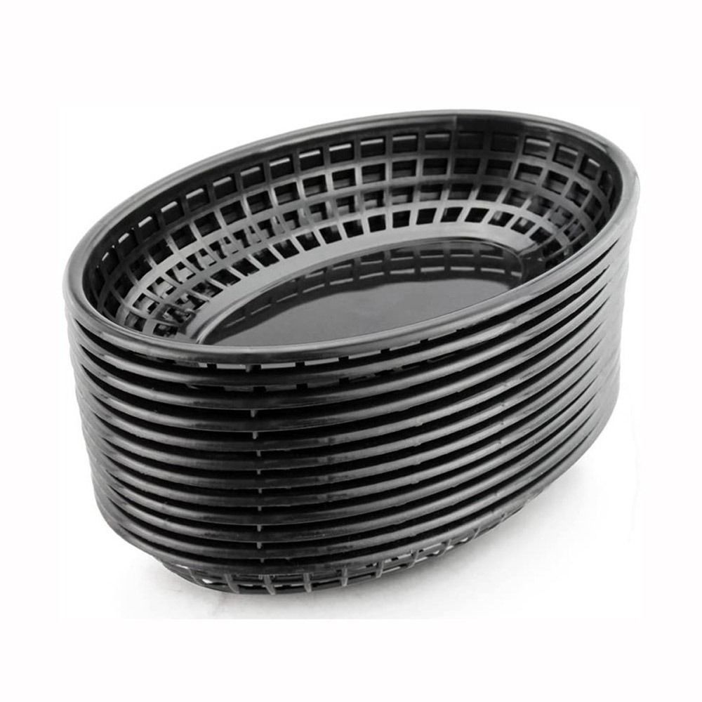 D9 7PCS/Lot Fries Burgers Plas - Food Snacks Basket 评论和价格