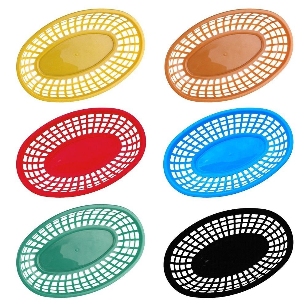 D9 7PCS/Lot Fries Burgers Plas - Food Snacks Basket 评论和价格
