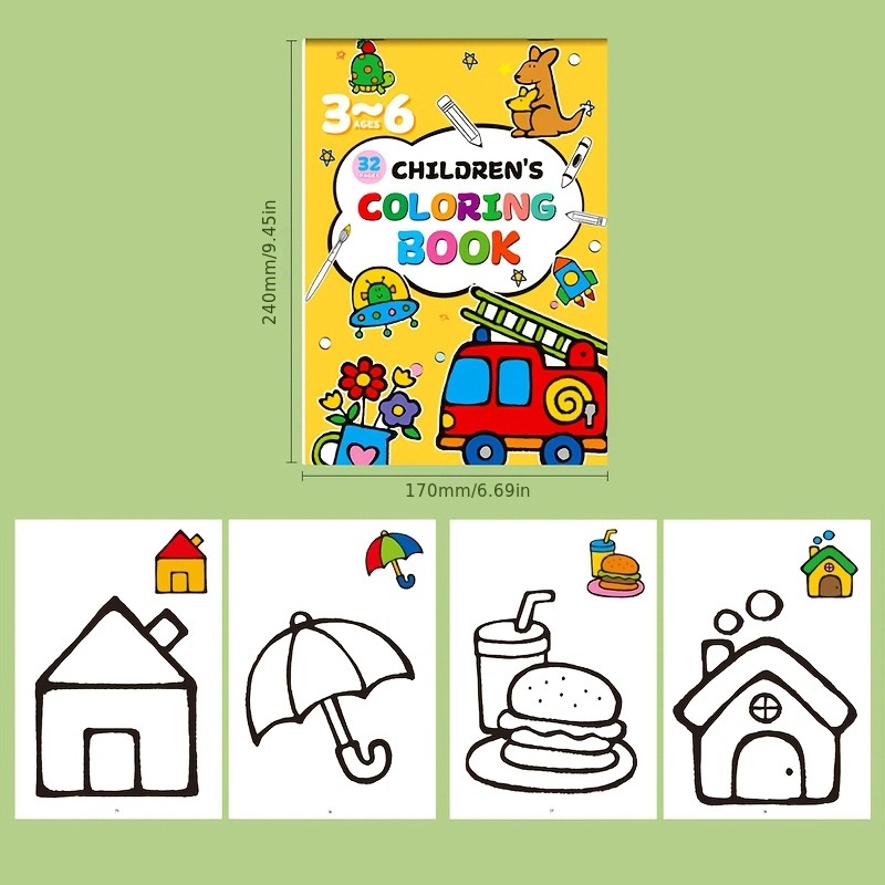 Children's Drawing Book, Conta - Food And Snacks Coloring Book 评论和价格
