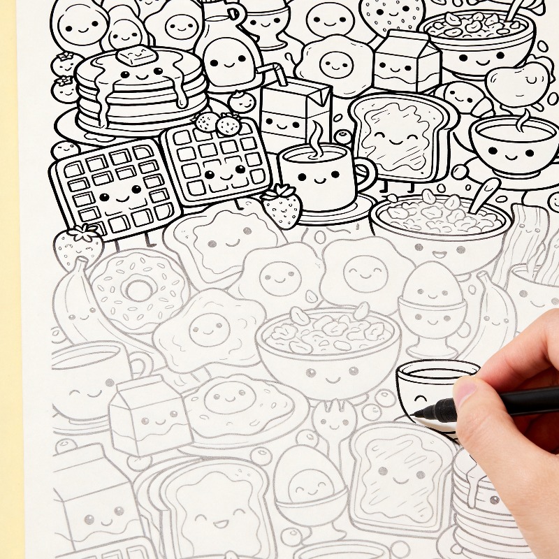 An Adult Decompression and Med - Food And Snacks Coloring Book 评论和价格