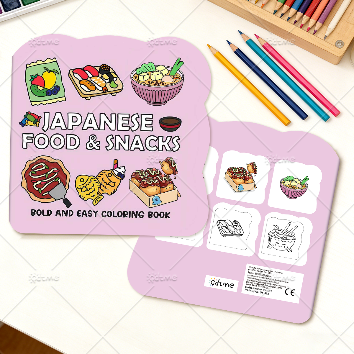 JAPANESE FOOD & SNACKS Irregul - Food And Snacks Coloring Book 评论和价格