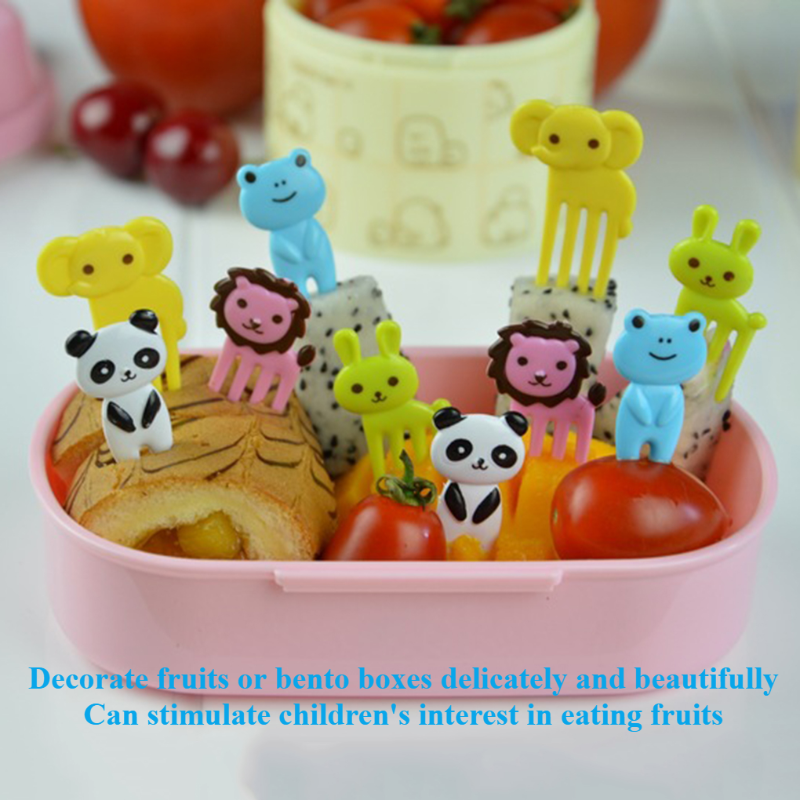 10pcs Animal Farm Fruit Fork M - Food Snacks For Party 评论和价格