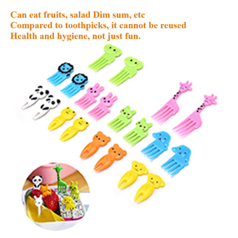 10pcs Animal Farm Fruit Fork M - Food Snacks For Party 评论和价格